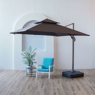 Sofia Umbrella with Base - Brown