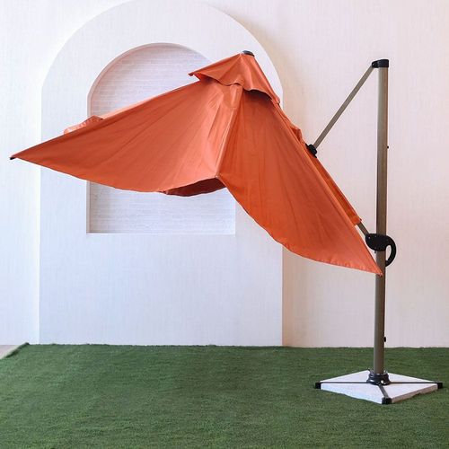 ألميرا مظلة بقاعدة- برتقالي 3X3 متر