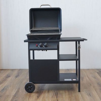 2 Burner Gas BBQ - Black - DhQb-111