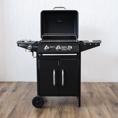 4 Burner Gas BBQ - Black - DhQb-112
