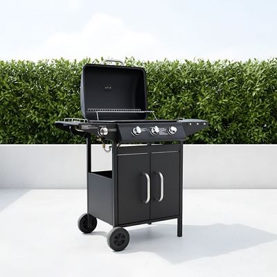 4 Burner Gas BBQ - Black - DhQb-112