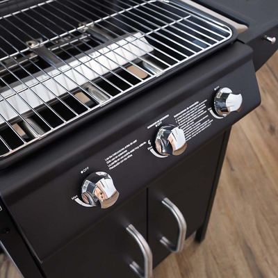 4 Burner Gas BBQ - Black - DhQb-112