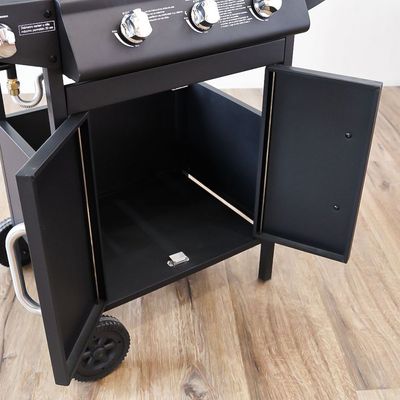 4 Burner Gas BBQ - Black - DhQb-112