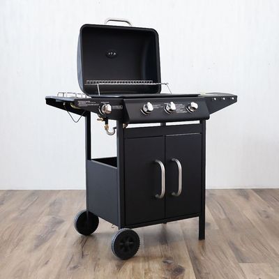 4 Burner Gas BBQ - Black - DhQb-112