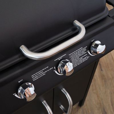 4 Burner Gas BBQ - Black - DhQb-112