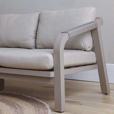 Manchester Hills 5-Seater Sofa Set - Beige - With 3-Year Warranty