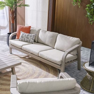 Manchester Hills 5-Seater Sofa Set - Beige - With 3-Year Warranty