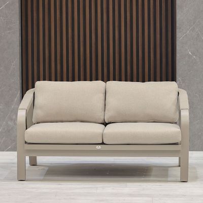 Manchester Hills 2-Seater Outdoor Sofa - Beige - With 2-Year Warranty