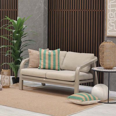 Manchester Hills 2-Seater Outdoor Sofa - Beige - With 2-Year Warranty