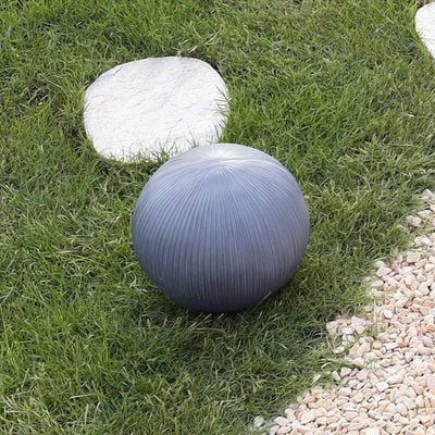 Vertical Rib Ball – Grey - 31.5X31.5X29.5