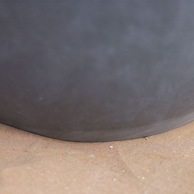 Fiber Clay Pots - Smooth Design - Light Grey - 42X42X43 Cm