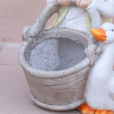 MGO Boy with Duck Planter