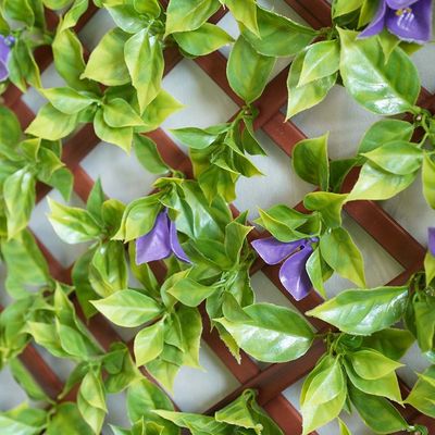 Artificial Willow Fence - With Plastic flowers - 1 x 2M