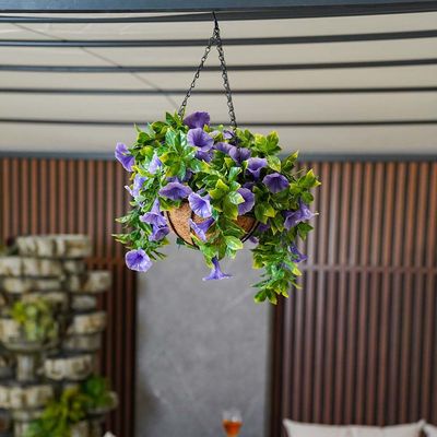 Hanging Basket  - Violet -28 Cm