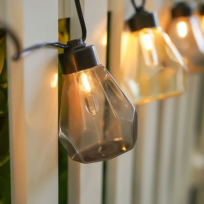 Handblown Plastic Solar String Lights 6.7M