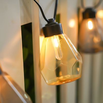 Handblown Plastic Solar String Lights 6.7M