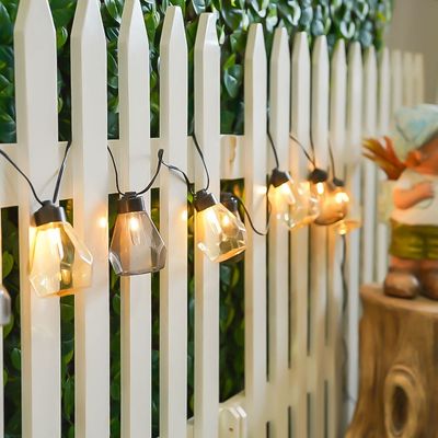 Handblown Plastic Solar String Lights 6.7M