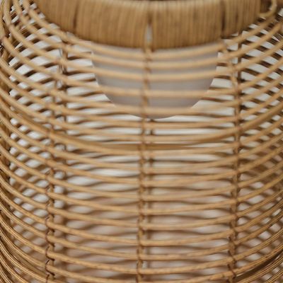 Wicker Barrel Lantern D19*37Cm