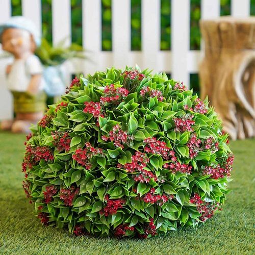 Artificial Topiary Ball - Bougainvillea - 38 Cm