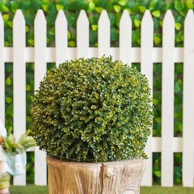 Artificial Topiary - Ball Buxus Y - Green - 38 Cm
