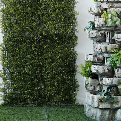 Artificial Fence with Led Solar Light 100X100Cm – Mimosa