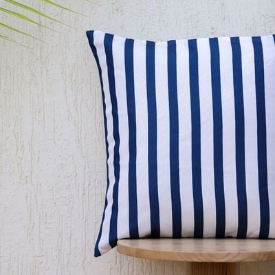Outdoor Cushion - Amelie Stripe - Blue/White - 45X45 Cm