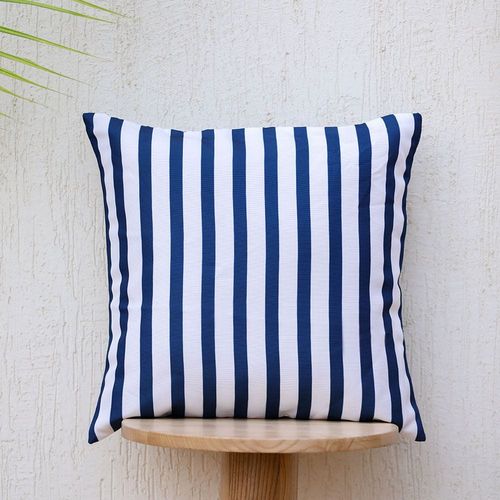Outdoor Cushion - Amelie Stripe - Blue/White - 45X45 Cm