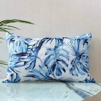 Lumbar Pillow - Exotic – Blue/White - 30X50 Cm