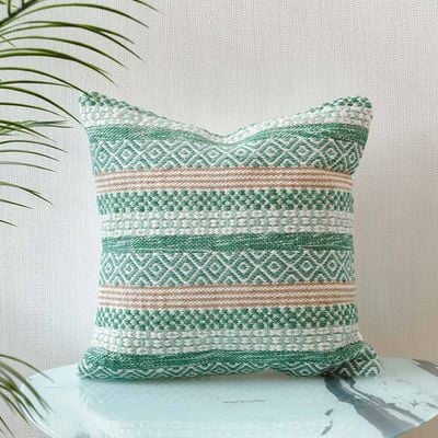 Woven Cushion 45X45Cm - Ornate Stripes