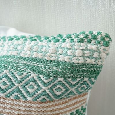 Woven Cushion 45X45Cm - Ornate Stripes