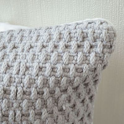 Woven Cushion 45X45Cm - Basket Weave