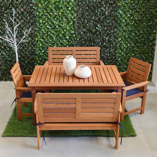 Merlot Wooden Dining Set With Cushion
