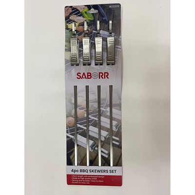 SABORR Saborr Stainless Steel Barbeque Skewers