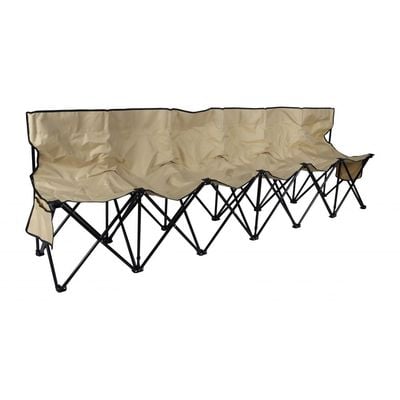 6-Seater Folding Camping Chair - Beige