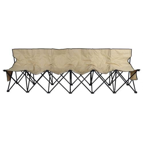 6-Seater Folding Camping Chair - Beige