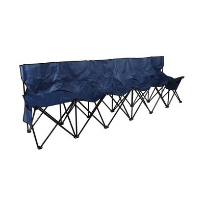6-Seater Folding Camping Chair - Blue