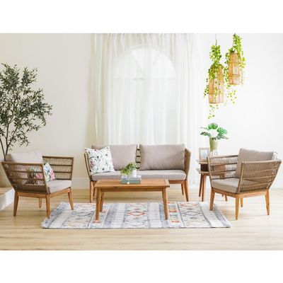 Alaska 4-Seater Sofa Set - Beige