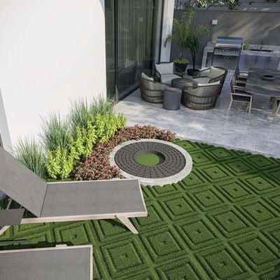 Eco Green 3D Grass - Diamond Design - With 3-Year Warranty