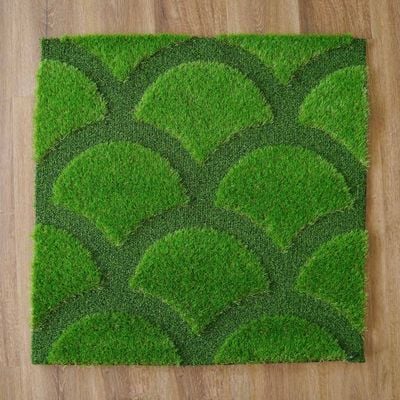 Eco Green 3D Grass - Fish Scale Design