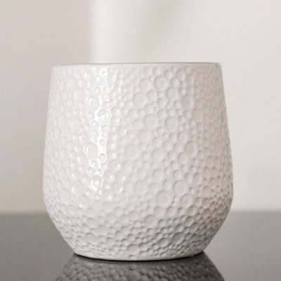 Round Collection Ceramic Pots 12X12X12 Cm - White
