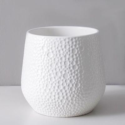 Round Collection Ceramic Pots 16X16X16 Cm - White