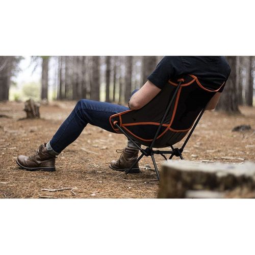 Discovery Compact Camping Chair - Black/Orange