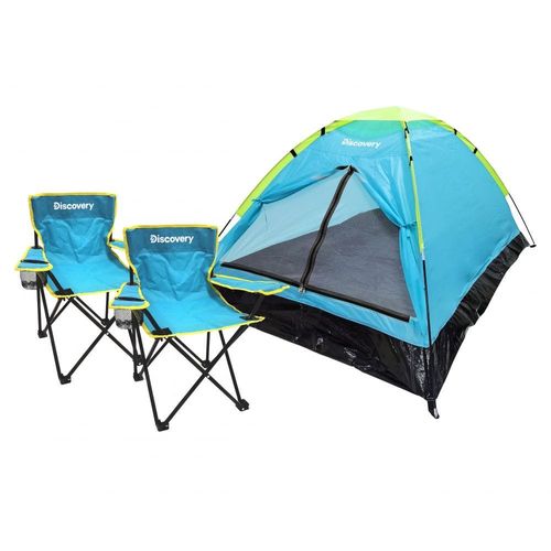 Discovery 3-Pc Adults Camping Set - Blue/Green