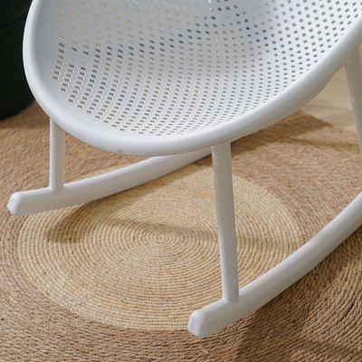 Rayan Outdoor Rocking Chair - White