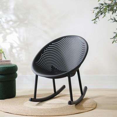 Rayan Rocking Chair - Black
