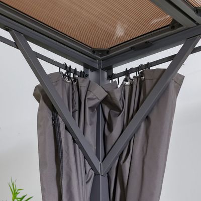 Amna Metal Pergola - Grey