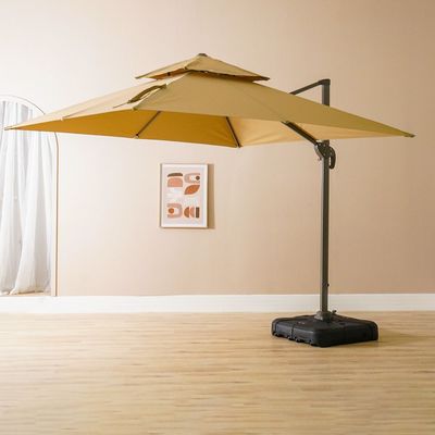 Alina Umbrella With Base - Beige