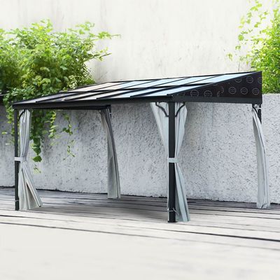 Atlanta Gazebo - Grey - 3x4 M