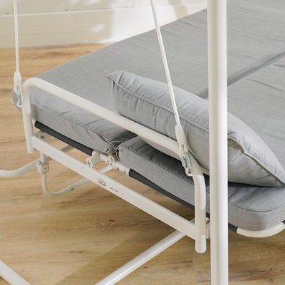 Noel 3-Seater Outdoor Swing/Bed with Canopy - Grey