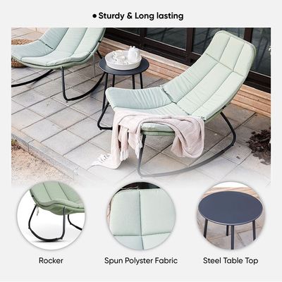 Enola 1 + 2-Seater Balcony Set - Green - With 2-Year Warranty